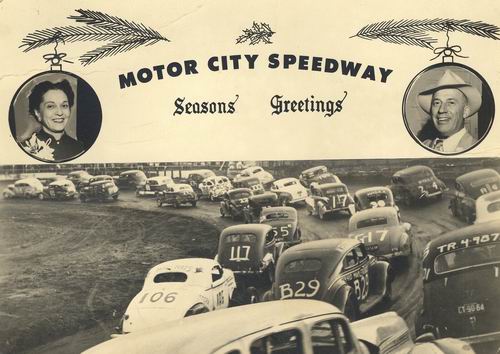 Motor City Speedway - Seasons Greetings From Steve Wolski (newer photo)
